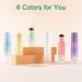 Apstaqeoo 6Pcs 10Ml Essential Oils Roller Bottles Empty Roll on Bottles with Roller Ball & Gold Lids Refillable Glass Roller Bottle with Opener Label for Perfume Fragrance Aromatherapy - Buy Online on SooperMarket.com