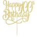 Qertesl Gold Glitter Happy 100th Birthday Cake Topper Cheers to 100 Years happy 100th Birthday Cake Topper 100th Anniversary Cake Topper men and women 100 years old happy birthday Party Decoration Gold100 - Buy Online on SooperMarket.com
