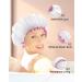 Buy Mikimini White Shower Hood 2-Pack - Waterproof & Reusable Bathing Hair Caps | Soft Cute Light-Resistant | Medium White & Pink Lace - Buy Online on SooperMarket.com