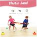 Cooperative Stretchy Band Elastic 78.74in Colorful Portable of War Rope Tear Resistant Fleece Exercise Bands for Group Games Fits 3 People Stretchy Band 300cm - Buy Online on SooperMarket.com