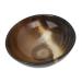 Jauarta Guasha Board Bowl Round Shape 8cm Diameter Smooth Surface Durable Ox Horn Shaving Bowl for Massage