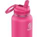 Takeya Pickleball Insulated Water Bottle 32oz with Straw Lid - Backspin Pink - Buy Online on SooperMarket.com