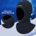 XUKER Neoprene Wetsuit Hood 3/2mm - Diving & Surfing Thermal Cap - Black X-Large - Buy Online on SooperMarket.com
