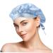 Silk Adjustable Hair Tie Bonnet for Sleeping - Blue | Healeved 1pc Soft Silk Hair Wrap Shower Cap for Night Sleep Care - Buy Online on SooperMarket.com