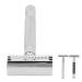 Double Edge reusable security razor Manual zinclegation for the wet shaving of Barber Barthaaren Without Blade (Silbrig)