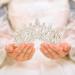 Tgirls Baroque Bridal Wedding Crown Princess Tiara Rhinestone Headband - Silver - Buy Online on SooperMarket.com