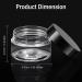 4-Piece 1oz Clear Wide-Mouth Plastic Jars with Leak-Proof Lids - Travel Storage for Beauty Products, Face Creams, Oils, Salves, DIY Slime - Black - Buy Online on SooperMarket.com