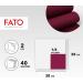 FATO Disposable Paper Napkins | Soft & Absorbent | 40 Pack 38x38 cm 4-Fold 2-Layer Burgundy Color | 100% Pure Cellulose FSC Certified - Buy Online on SooperMarket.com