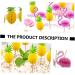 OFFSCH 19pcs Baking Decoration Insert Cake Topper Toppers Para Comida Cake Decor Topper Flamingo Cake Insert Decoration Fruit Cake Cupcake Three-dimensional Paper 3d Decorative Sign - Buy Online on SooperMarket.com