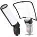 Waka Flash Diffuser Reflector Kit - Bend Bounce Flash Diffuser with Silver/White Reflector for Canon, Nikon & More - Universal Speedlight Mount - Buy Online on SooperMarket.com
