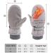 XIAOHAWANG Kids Ski Gloves - Waterproof Dinosaur Mittens for Boys and Girls (2-4 Years) - Grey - Buy Online on SooperMarket.com