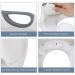 Potty Training Seat with Step Stool Ladder for Kids | Safe Toilet Seat for Boys & Girls | 2-in-1 Design with Splash Guard | Includes 2 Cushions, Cleaning Brush, and Hook | Gray - Buy Online on SooperMarket.com