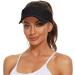 Zando Sun Visor Hat for Women Men - Adjustable Sport Outdoor Visor with UV Protection - Black - Buy Online on SooperMarket.com