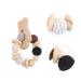 KOMBIUDA Silicone & Wooden Baby Teether Maracas | Musical Instruments & Teething Toy for Babies 0-6 Months - Buy Online on SooperMarket.com