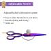 5.5 inch Purple Hair Cutting Scissors Set with Leather Case - Professional Barber Shears for Hairdressers and Home Use - Buy Online on SooperMarket.com