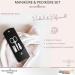 Premium Solingen Nail Care Set - Travel Black Nail Scissors File & Tweezers - Made in Germany - Buy Online on SooperMarket.com
