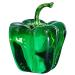 Alipis Office Decor Decorations for Home Crystal Figurines Living Room Chili Vegetable Household Fake Fruit Green 6.3x4.5cm