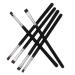 Baluue 6pcs Flat Eyebrow Brush Eyeliner Brush Eye Makeup Brush Eyebrow Makeup Brush Black Artificial Fiber