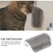 Cat Self Groomer Wall Corner Massage Comb for Long & Short Fur Cats - Grey - Buy Online on SooperMarket.com