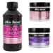 MIA SECRET 4 oz LIQUID MONOMER + Acrylic Powder 2 oz White & Multibalance (Natural Pink) -Made in USA