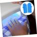 PLAFOPE 2 Pairs Nail Gloves Fingerless Gloves para U as Nails Shield Glove Nail Dryer Anti Glove Gel Nail Glove Hand Cover Glove Manicures Glove Sun Glove Tool Elastic Spandex - Buy Online on SooperMarket.com