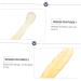 Healvian 2 Pcs Croissant Ear Pick: Ear Cleaning Tools, Travel Ear Plugs Wood Tools, Earwax Removal Swab, Cerumen Spoon, Ear Wax Removal Tool - 11.3x1.1x0.2cm - Buy Online on SooperMarket.com