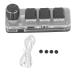 3-key Keyboard Widely Used ABS Multi-function Programmable Mini Keyboard Blue Switch with Button for Games - Buy Online on SooperMarket.com