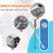 WEERSHUN 2-in-1 Nasal Hair Cutter - 2024 Double-Sided Nose Hair Knife & Portable Ear Picker - Manual 360 Rotating Nostril Hair Remover Tool for Men & Women (Blue 3pcs - Buy Online on SooperMarket.com