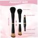 4 in 1 Makeup Brush Stackable Dual Ended Makeup Brush Mini Travel Makeup Brushes Set with Powder/Blush Brush Brush Blending Brush and Eyeshadow Brush Dual Ended Makeup Brush Stackable - Buy Online on SooperMarket.com