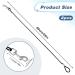 2 Pack Chew Proof Dog Leash Extension Metal Cable Lead Non-Tangle Connect Leash for Any Leash Heavy Duty Dog Leash Extender for Collar & Harness (Black+Blue) - Buy Online on SooperMarket.com