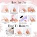French Semi Cured Gel Nail Strips - 20 Self-Adhesive Stickers for French Tip Manicure - Salon-Quality UV/LED Lamp Required - Buy Online on SooperMarket.com