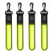 Sylanda LED flashing lights for school bags 4 pieces of children Reflectors flashing light schoolbags 3 modes safety light waterproof reflector trailer for backpack hiking jogging yellow