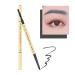 Eyebrow Pencil Dual-Sided Eye Brow Pencil Fine Tip Rapid Brow Precise Sweatproof Brow Pen with Brow Combs (Grey) 04# Grey