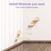 BEBOBLY Reversible Cat Climbing Shelf | Wall Mounted Cat Stairs Ladder | 4 Step | Eco-Friendly Sisal Rope | Perch Platform | Scratching Post | Activity Tree - Buy Online on SooperMarket.com