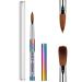 Shine Chance Acrylic Nail Brush Size 8  100% Real Kolinsky Art Nail Brush for Acrylic Powder Application  Handmade Women Manicure Nail Extension Tool for Professional DIY Home Salon and Beginners 8