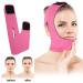Face Slimming V Face Line Belt | Breathable Chin Lift Up Anti Wrinkle Sleep Strap - Red - Buy Online on SooperMarket.com