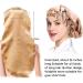 Extra Long Satin Bonnet for Women - 2 Pcs Braid & Curly Hair Bonnets - Soft Silk - Black/Golden - Buy Online on SooperMarket.com