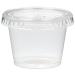 Mr. Miracle Jello Shot Souffle Cups and Lids. 1-Ounce. Translucent. Pack of 125 Sets 125 Count (Pack of 1)
