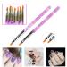 Ebanku 13-Piece Acrylic & Gel Nail Brush Set - Professional Nail Art Design Tools for UV Gel & Acrylic Painting - Buy Online on SooperMarket.com