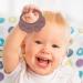 VESONE Dunkelpink Silicone Bite Rings for Babies & Toddlers - Food-Safe Sensory Toys Paw-Shaped Teething Tools - Buy Online on SooperMarket.com