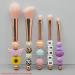 sunroot 5Pieces Beadable Makeup Brushes Silicone Beads DIY Makeup Cosmetic Brushes Beaded Brushes Kit for DIY - Buy Online on SooperMarket.com