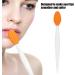 Silicone Nose & Lip Exfoliating Brush for Deep Cleaning and Blackhead Removal - Orange - Buy Online on SooperMarket.com