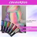 AOOWU 6 Colors Hair Chalk Comb Set - Safe & Non-Toxic Temporary Hair Dye for Girls Kids - Washable Hair Color Brush for Halloween, New Year Party & Cosplay - Buy Online on SooperMarket.com