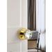 SORWDUERM Crystal Door Knobs - 2 Pack Dummy Interior Glass Knobs in Gold/Polished Brass for Elegant Home Decor - Buy Online on SooperMarket.com