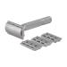 Rockwell 6S Adjustable Safety Razor - Premium Stainless Steel Grey | 1 Piece Pack for Perfect Shaving Experience - Buy Online on SooperMarket.com