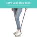 Long Handle Metal Shoe Horn - 31.5 for Seniors, Pregnant Women, and Back Pain Relief - Buy Online on SooperMarket.com