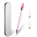 Sularpek Nail Rhinestone Picker Dotting Tool  Pink Acrylic Handle Dual End Rhinestone Picker Dotting Pen  for Nail Art DIY Decoration