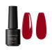 Shefave Gel Nail Polish 7ml Soak Off Gel Polish UV/LED Nail Art Manicure Nail Varnish Gel Long Lasting Chip Resistant High Glossy Easy to Apply Salon & Home Use (Red)