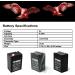 Buy ELB-0604 6V 4.5AH SLA Batteries - 5 Pack for Exit Sign Emergency Lights | International Shipping Available - Buy Online on SooperMarket.com