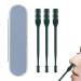 3 Pack Nose Hair Trimmer 2 in 1 Professional Double Headed Hair Knife Clipper Nose Hair Remover (Dark Green)